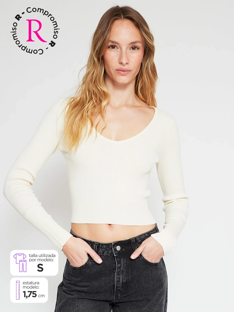 POLERA MUJER INDEX MANGA LARGA BÁSICA - 1