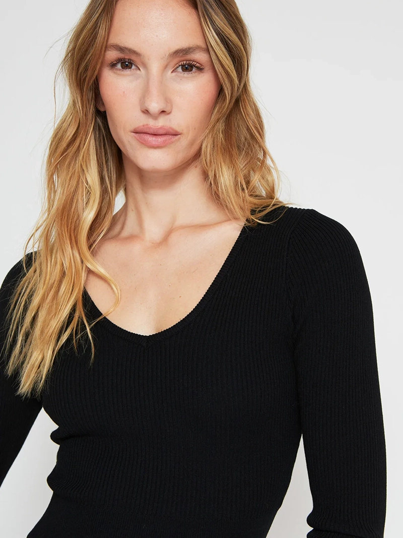POLERA MUJER INDEX MANGA LARGA BÁSICA - 3