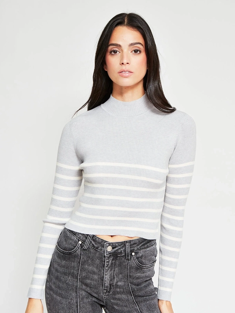 SWEATER MUJER INDEX MANGA LARGA BÁSICO - 2