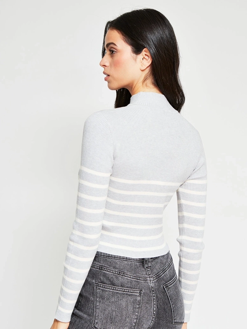 SWEATER MUJER INDEX MANGA LARGA BÁSICO - 3