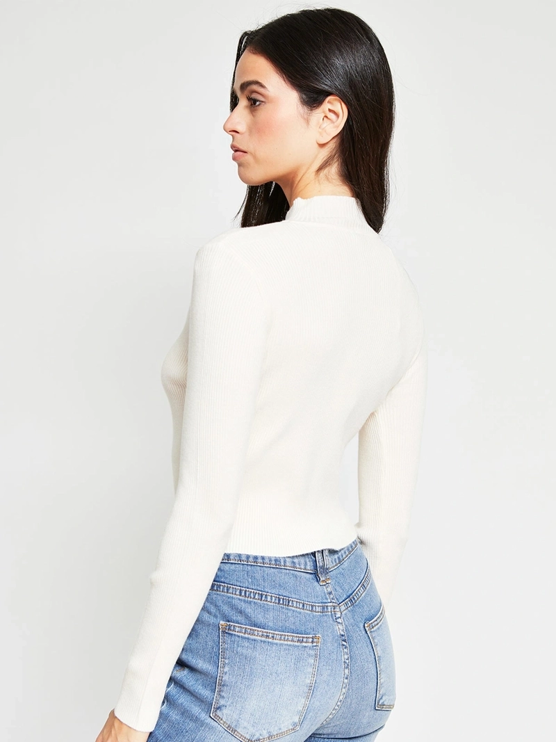 SWEATER MUJER INDEX MANGA LARGA BÁSICO - 3
