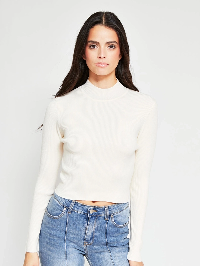 SWEATER MUJER INDEX MANGA LARGA BÁSICO - 2