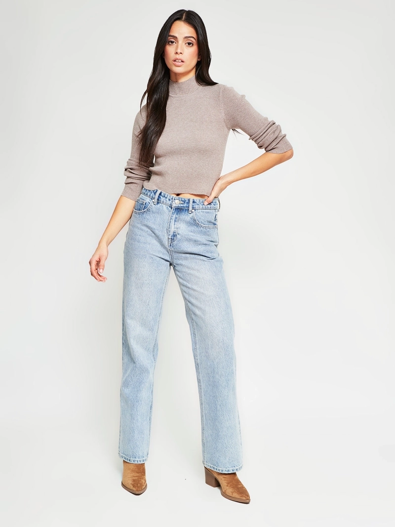 SWEATER MUJER INDEX MANGA LARGA BÁSICO - 5