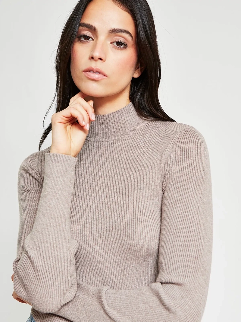 SWEATER MUJER INDEX MANGA LARGA BÁSICO - 4