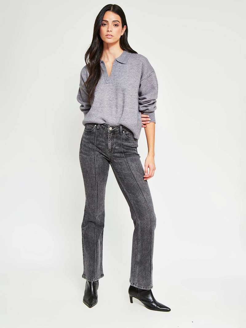 SWEATER MUJER INDEX CUELLO POLO MANGA LARGA - 5