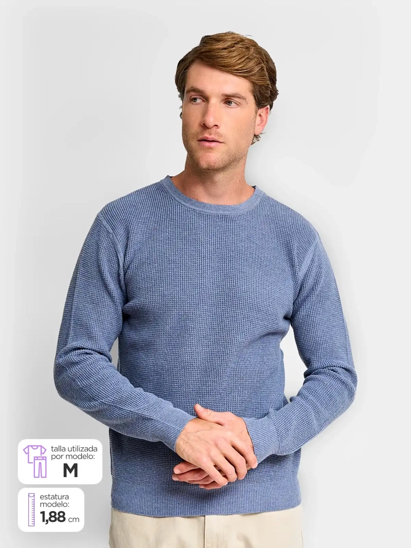 SWEATER HOMBRE REGATTA ALGODÓN CUELLO REDONDO - 1