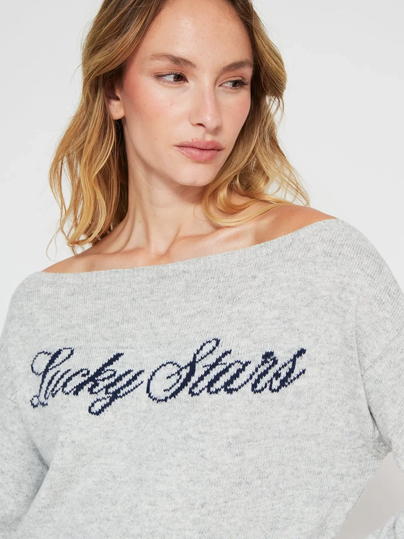 SWEATER MUJER INDEX MANGA LARGA PRINT - 3