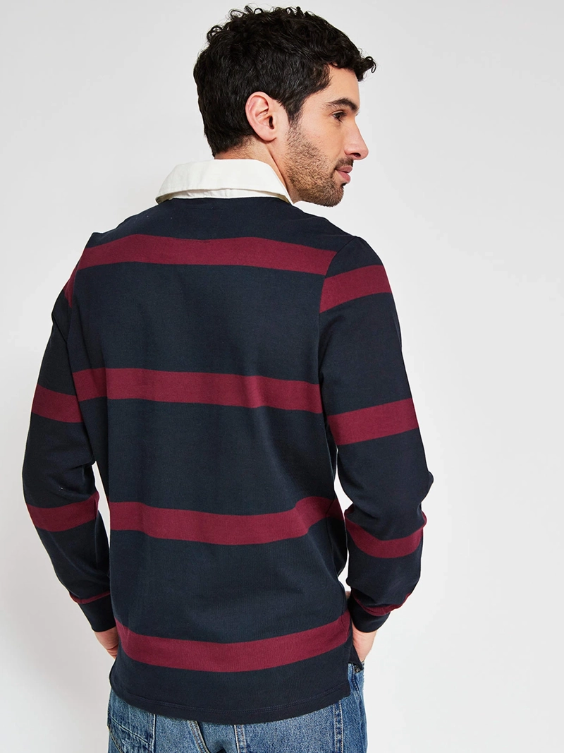 POLERA HOMBRE ROBERT LEWIS ALGODÓN MANGA LARGA POLO - 2