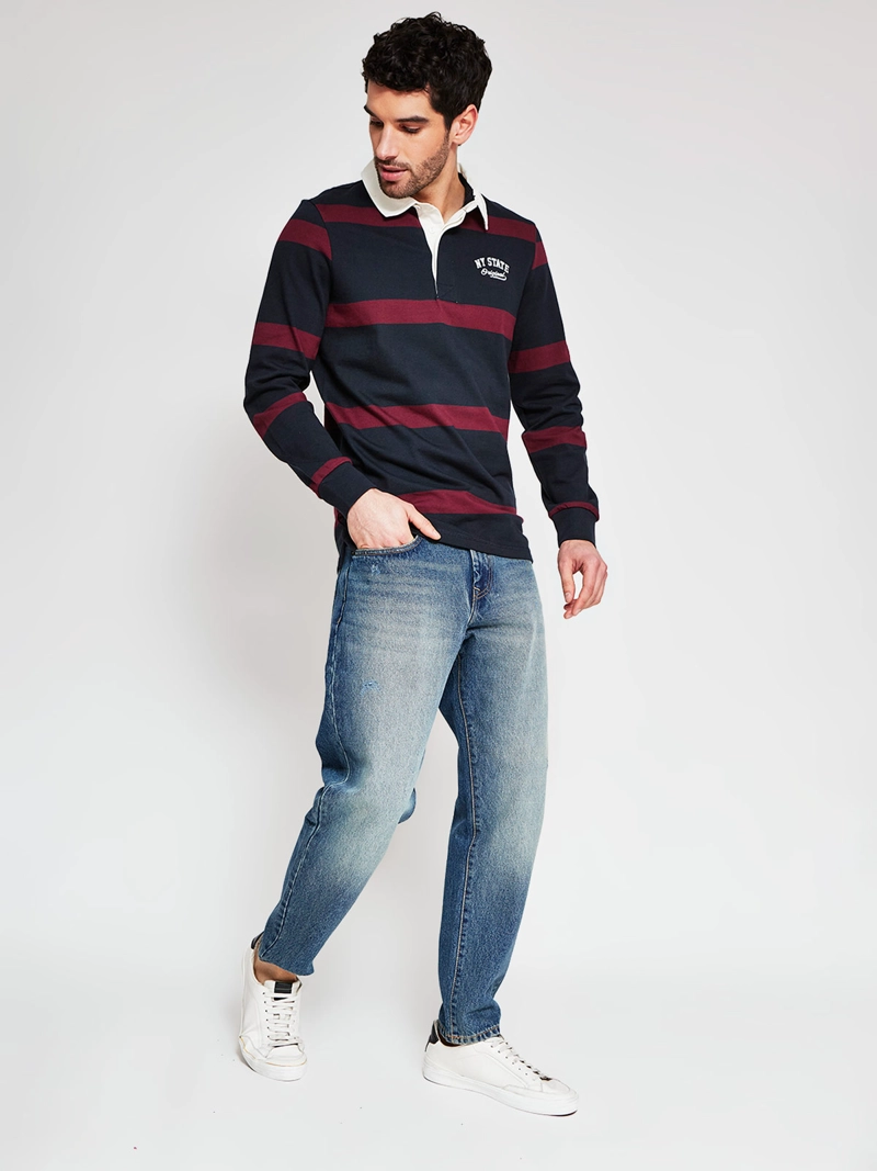 POLERA HOMBRE ROBERT LEWIS ALGODÓN MANGA LARGA POLO - 4