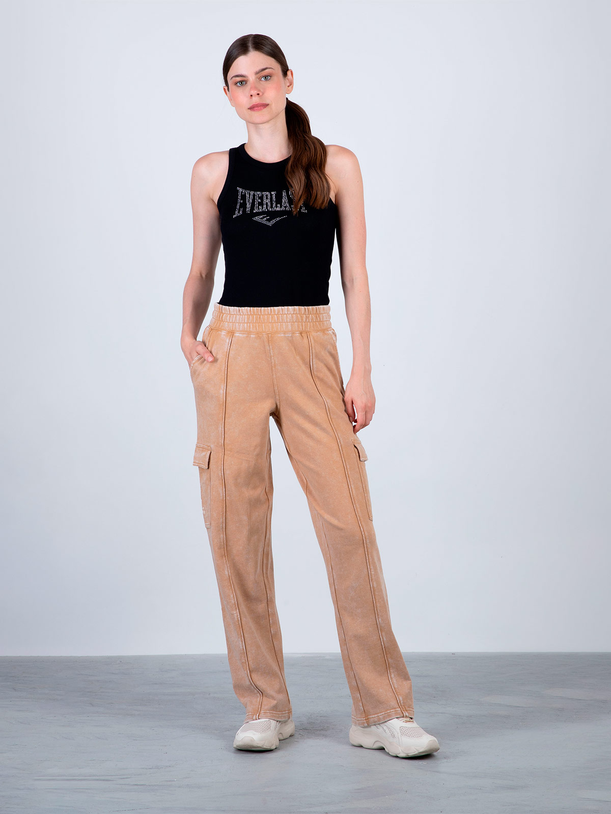 PANTALÓN MUJER EVERLAST ALGODÓN IRON - 2