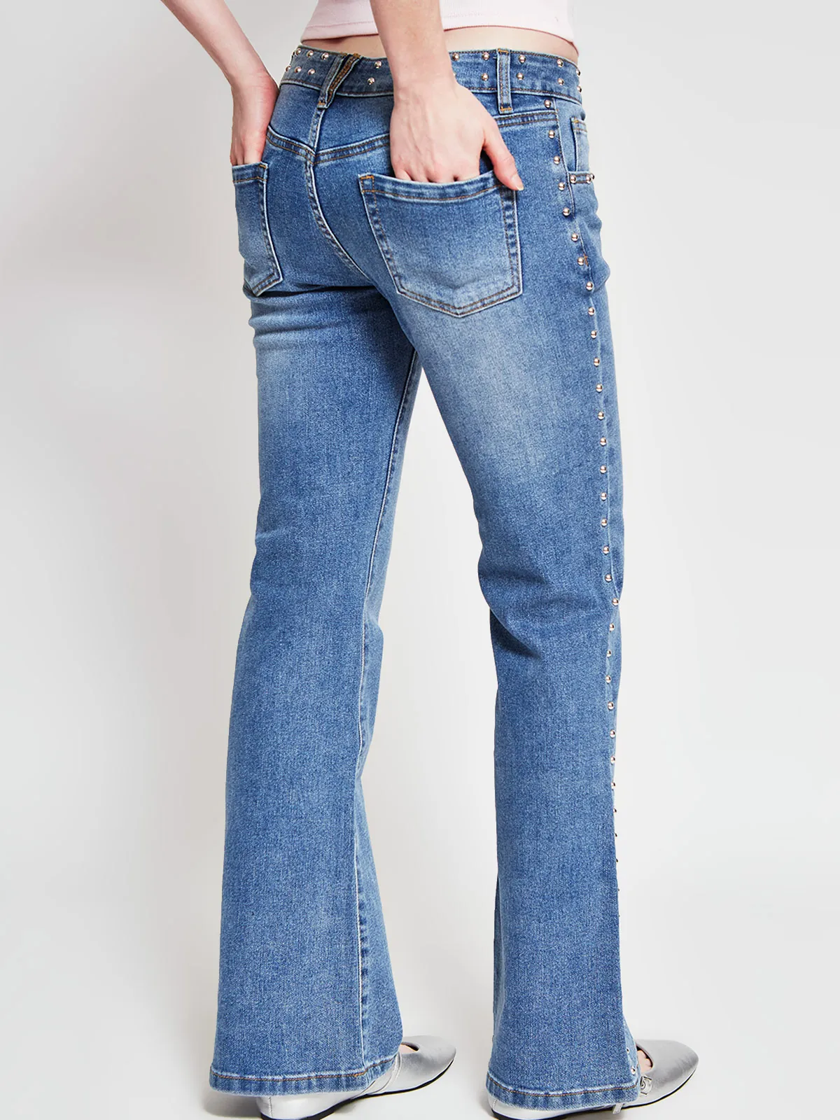 JEANS MUJER INDEX ALGODÓN TACHAS - 3