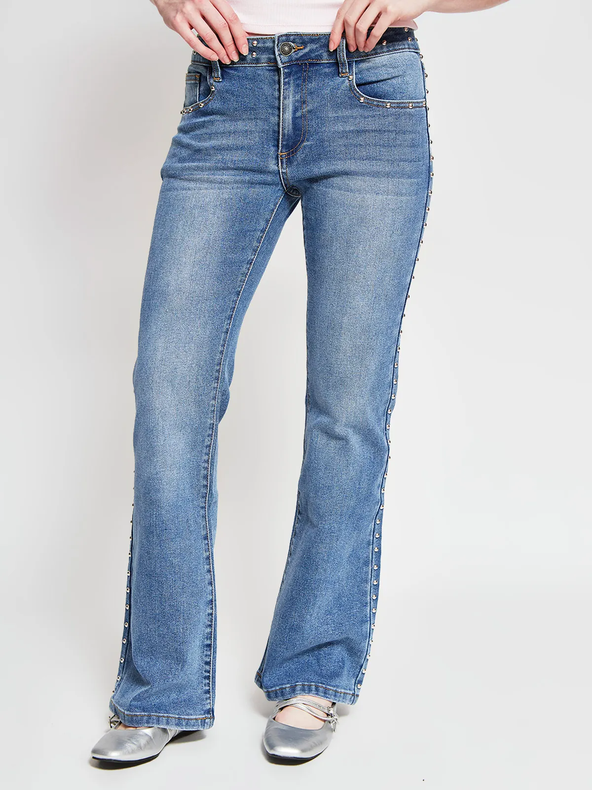 JEANS MUJER INDEX ALGODÓN TACHAS - 2