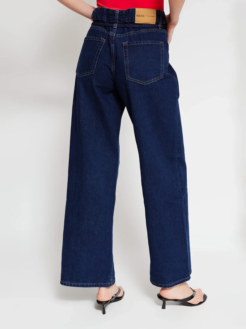 JEANS MUJER INDEX ALGODÓN AMARRA CINTURA - 3