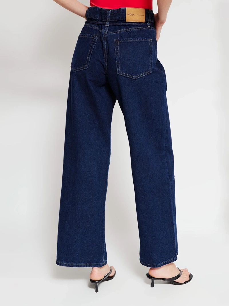 JEANS MUJER INDEX ALGODÓN AMARRA CINTURA - 3