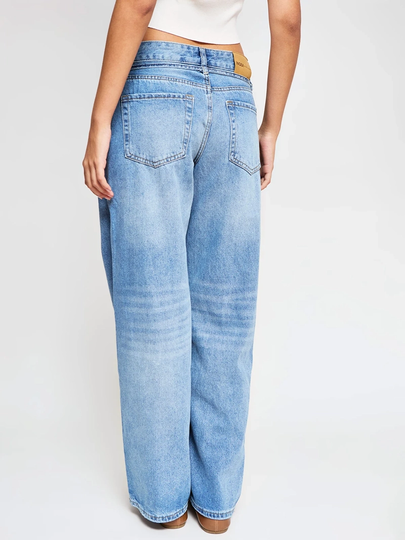 JEANS MUJER INDEX ALGODÓN AMARRA CINTURA - 3