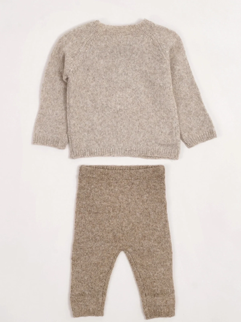 CONJUNTO SWEATER + CALZA NIÑO BABY HARVEST TEJIDA - 4