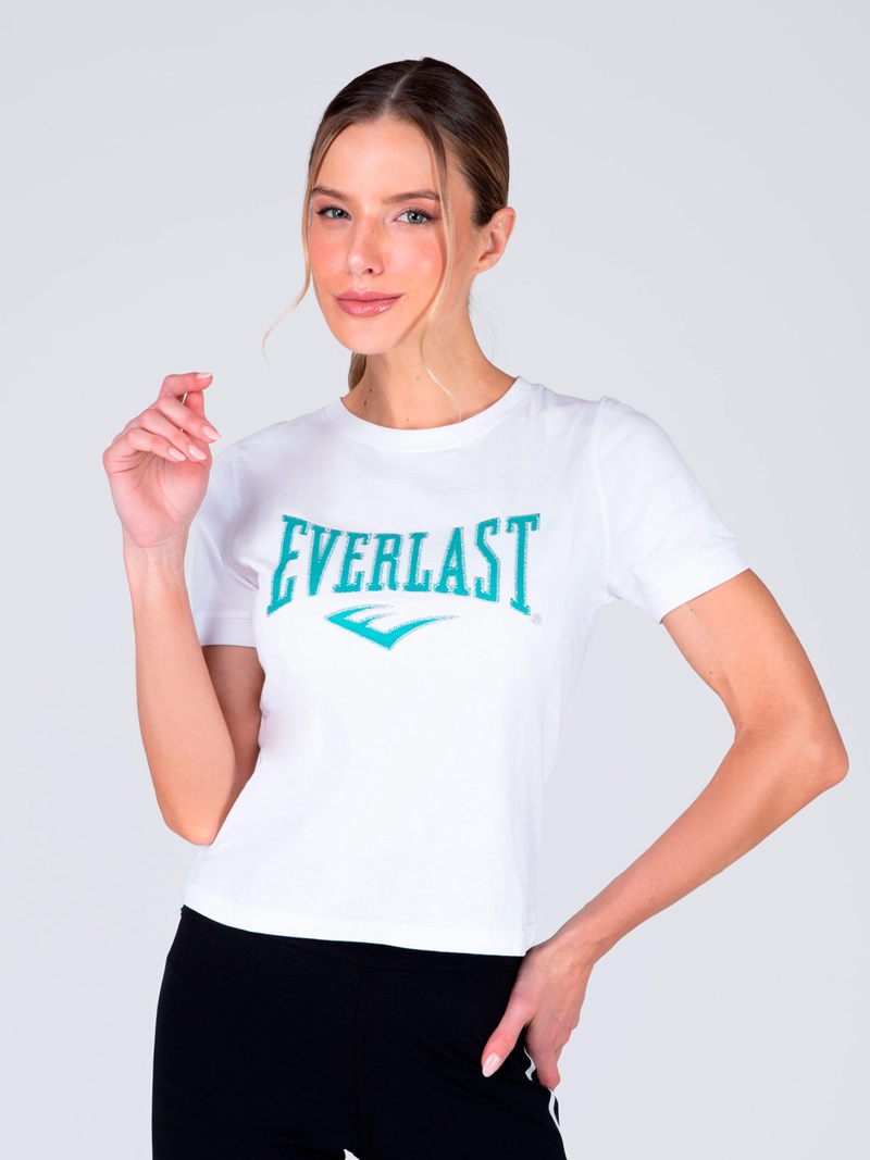 POLERA MUJER EVERLAST ALGODÓN MANGA CORTA - 3
