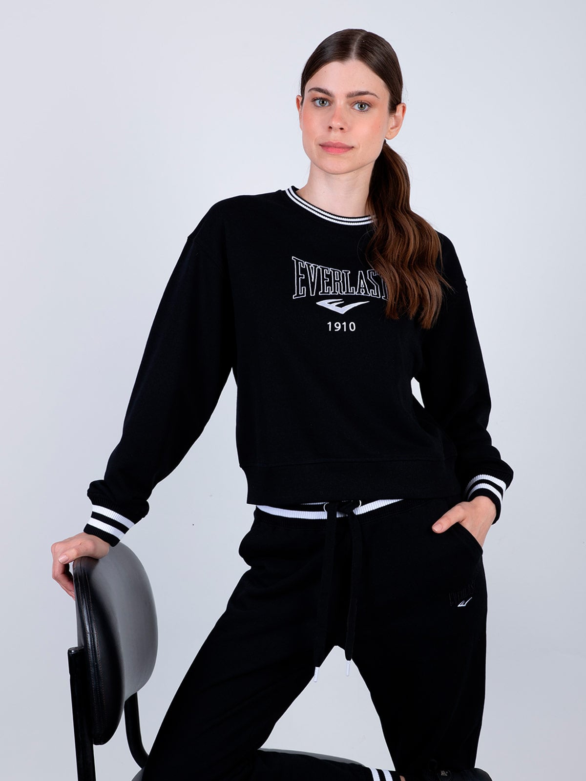 POLERÓN MUJER EVERLAST ALGODÓN CUELLO REDONDO - 2