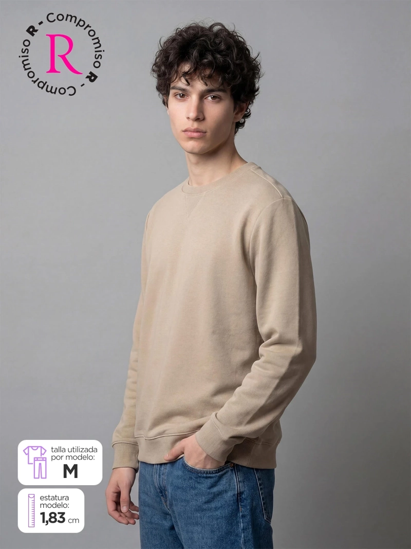 POLERÓN HOMBRE INDEX ALGODÓN CUELLO REDONDO - 1