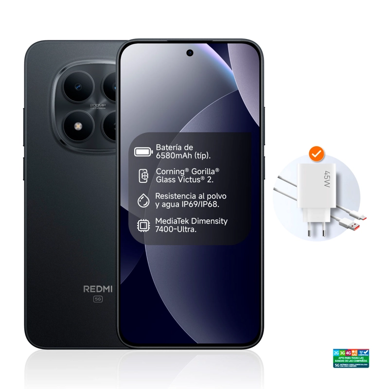 SMARTPHONE XIAOMI REDMI NOTE 15 PRO 5G 256GB 8GB RAM 200MP 6.8” - 2