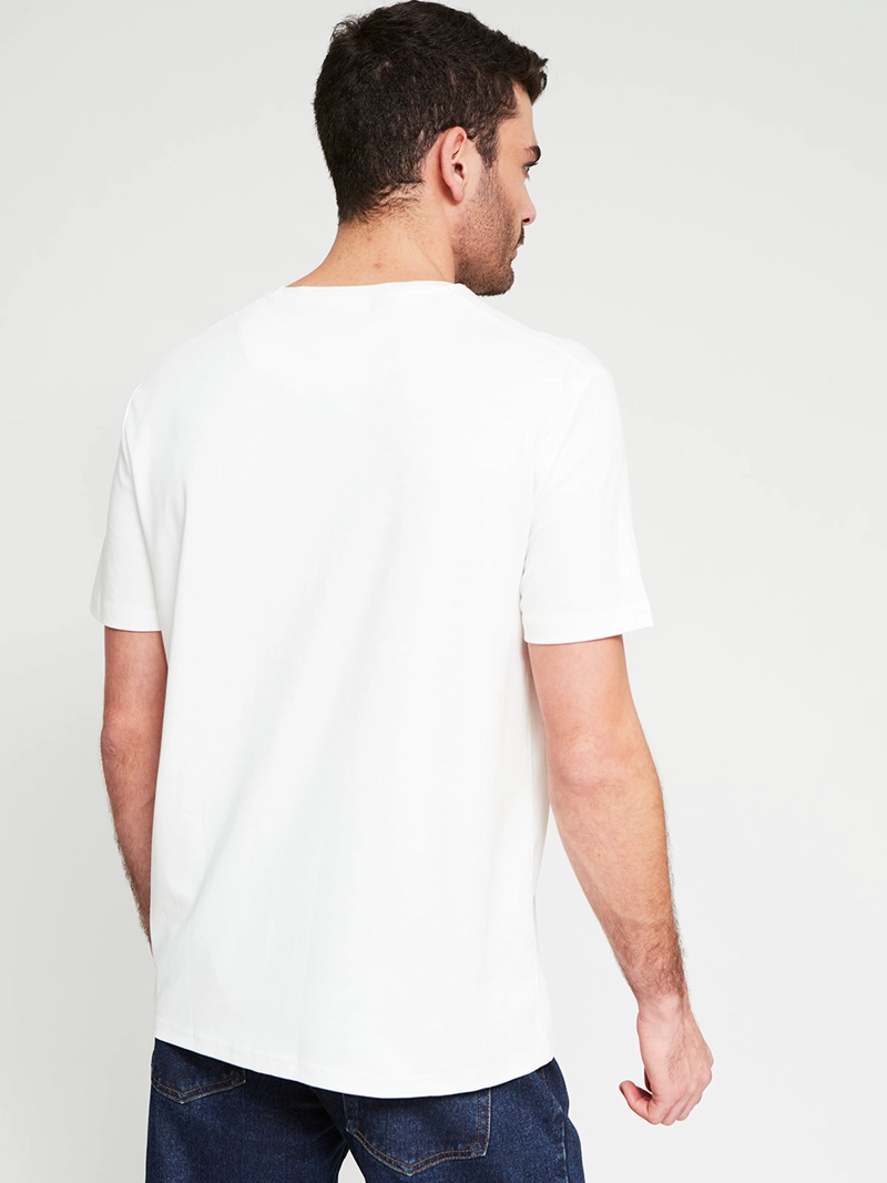 POLERA HOMBRE CACHAREL ALGODÓN CUELLO REDONDO MANGA CORTA - 2