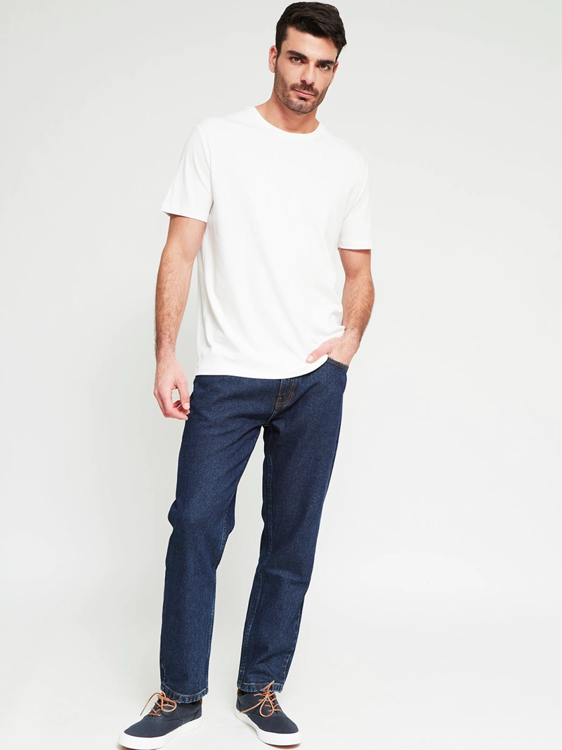 POLERA HOMBRE CACHAREL ALGODÓN CUELLO REDONDO MANGA CORTA - 4