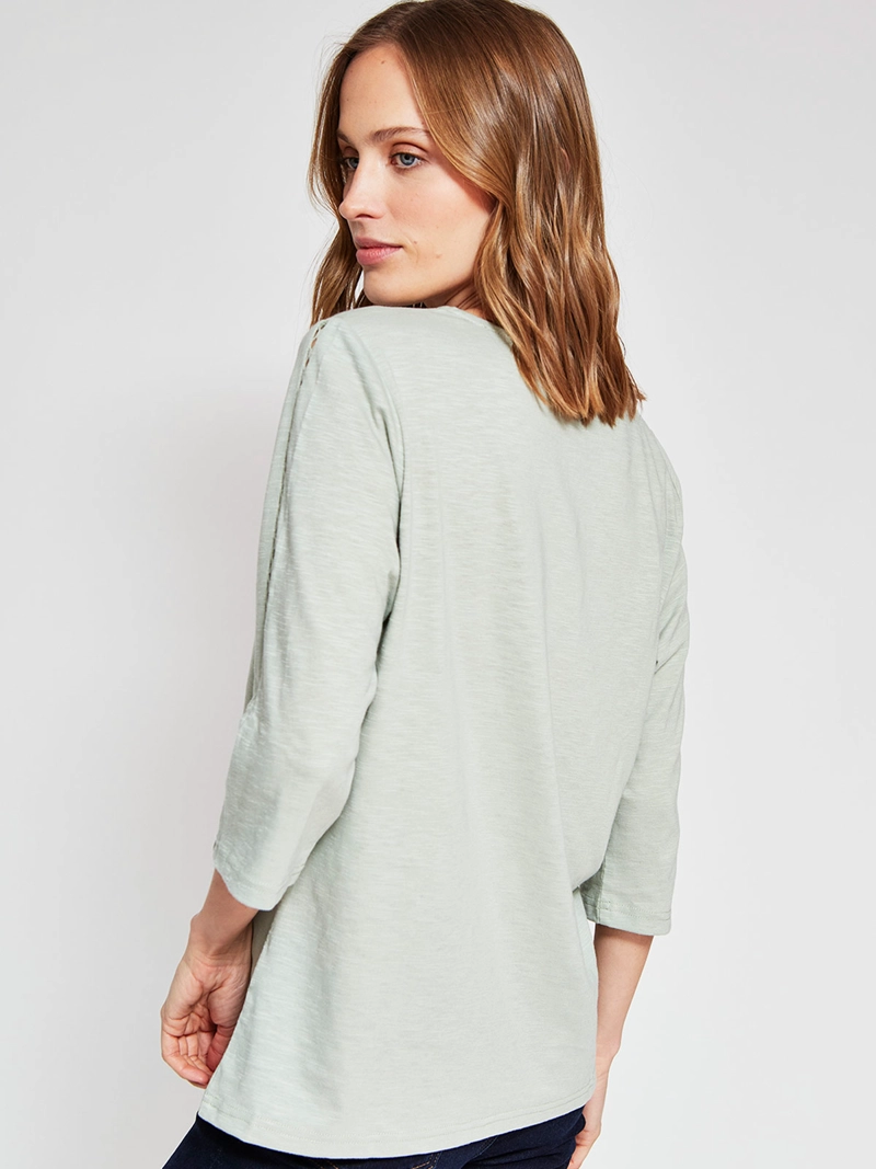 POLERA MUJER AZIZ ALGODÓN MANGA 3/4 ESTAMPADA - 2