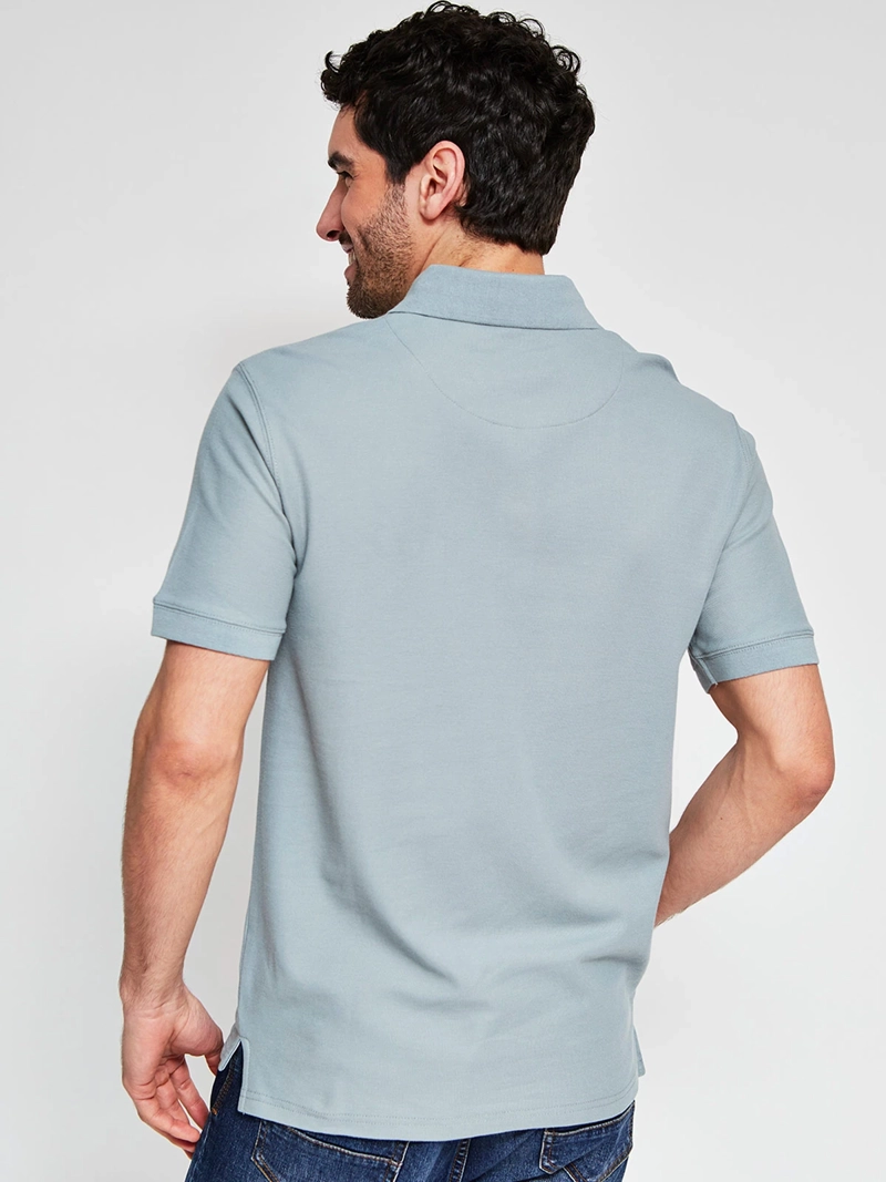 POLERA HOMBRE CACHAREL ALGODÓN MANGA CORTA BÁSICA - 2