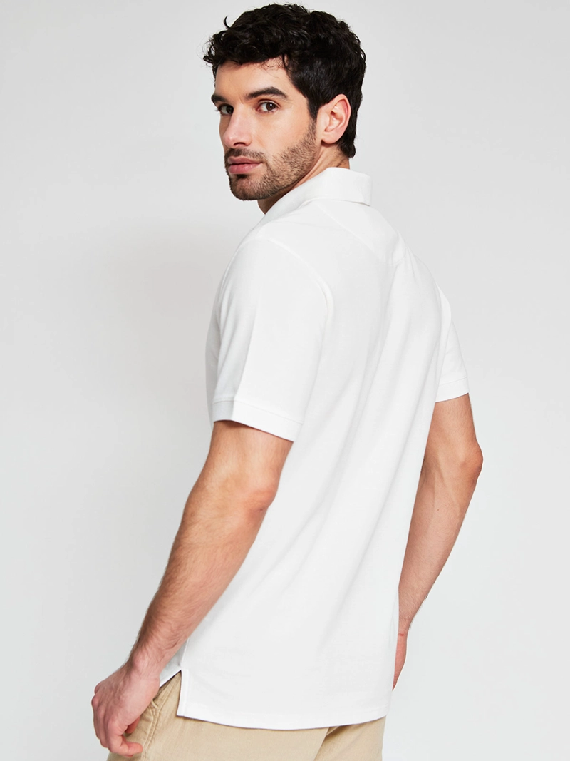 POLERA HOMBRE CACHAREL ALGODÓN MANGA CORTA BÁSICA - 2