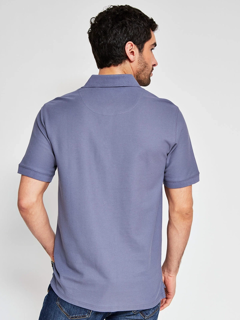 POLERA HOMBRE CACHAREL ALGODÓN MANGA CORTA BÁSICA - 2