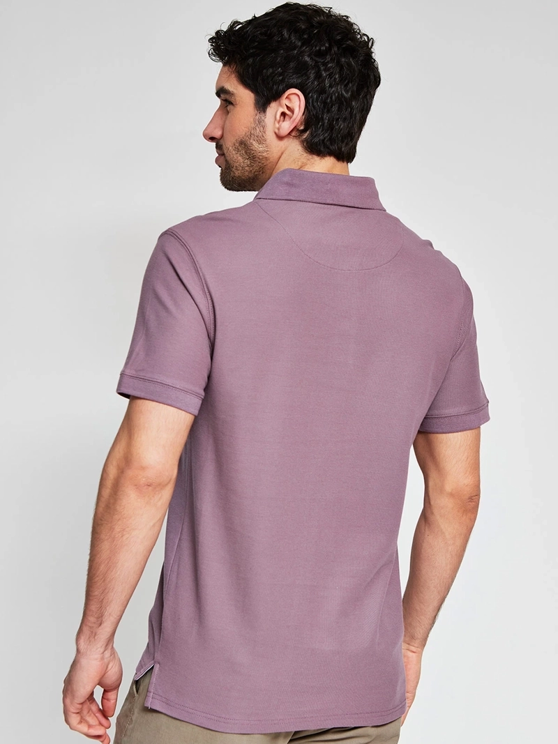 POLERA HOMBRE CACHAREL ALGODÓN MANGA CORTA BÁSICA - 2