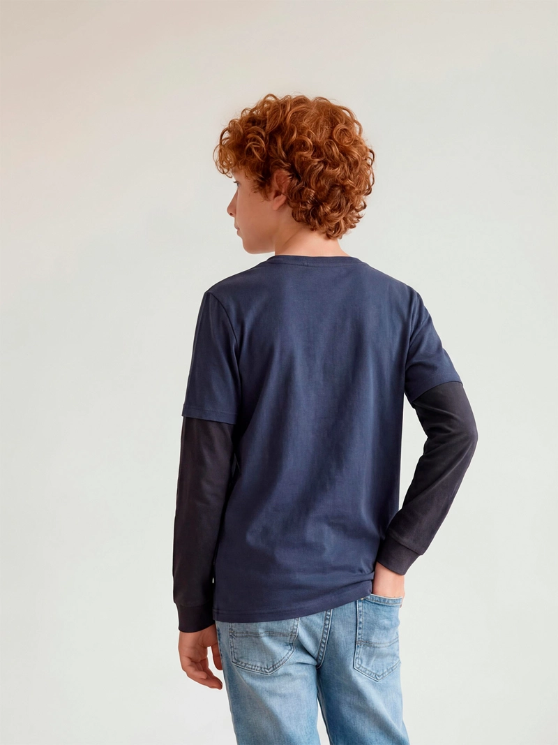 POLERA NIÑO CLOUDBREAK ALGODÓN MANGA LARGA - 2