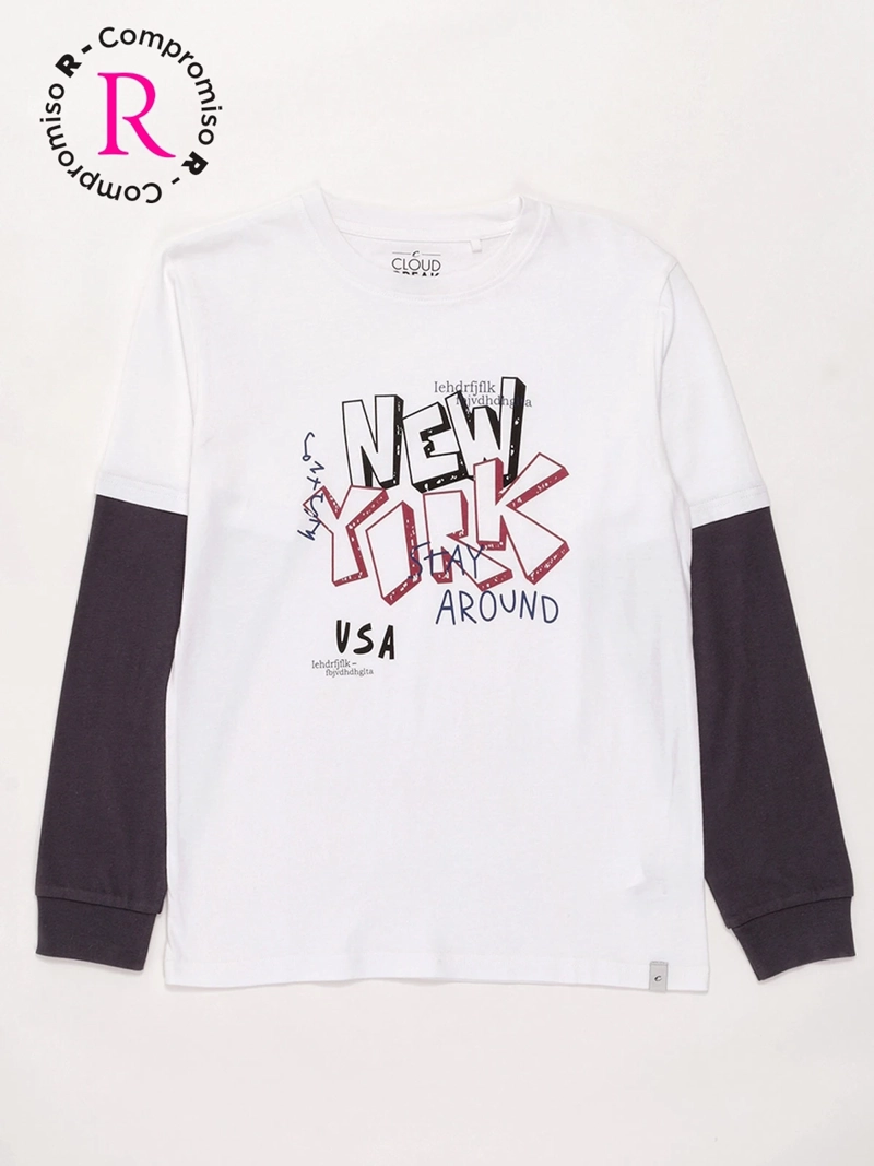 POLERA NIÑO CLOUDBREAK ALGODÓN MANGA LARGA - 3