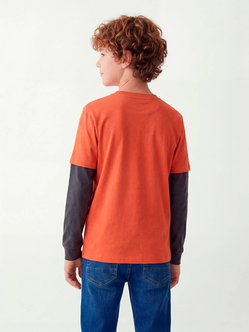 POLERA NIÑO CLOUDBREAK ALGODÓN MANGA LARGA - 2