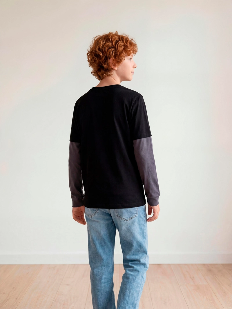 POLERA NIÑO CLOUDBREAK ALGODÓN MANGA LARGA - 2