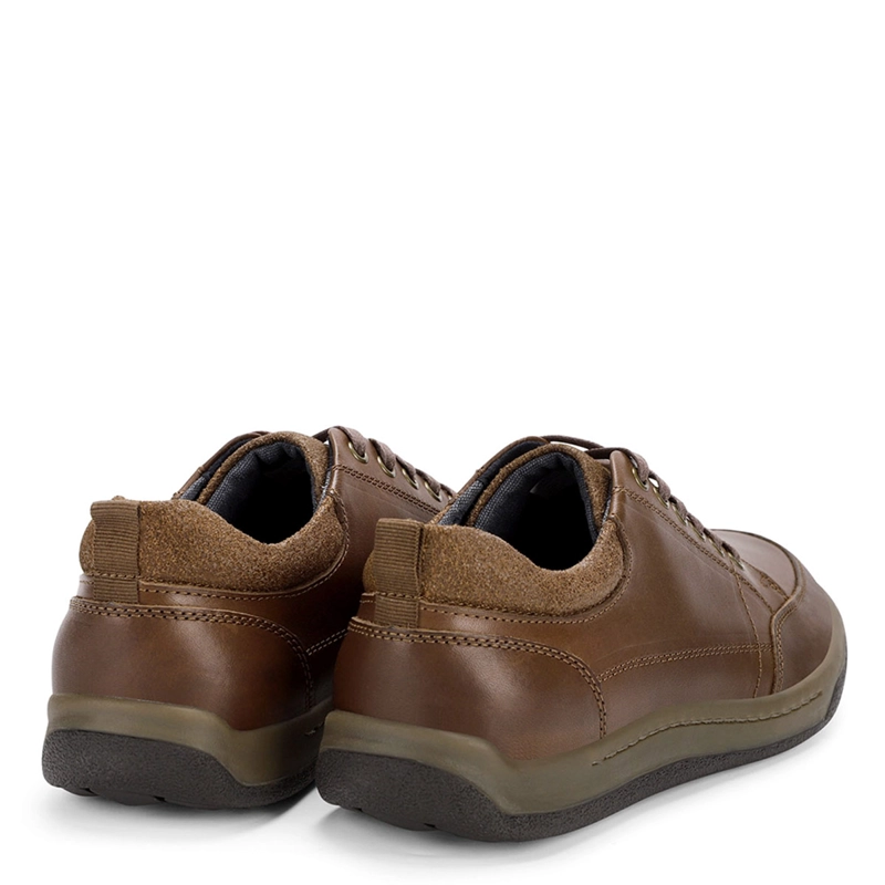 ZAPATOS HOMBRE CARDINALE CAFÉ ARNO CUERO - 3