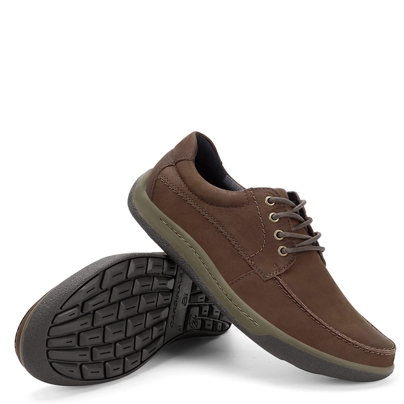 ZAPATOS HOMBRE CARDINALE CAFÉ ARNO CUERO - 5