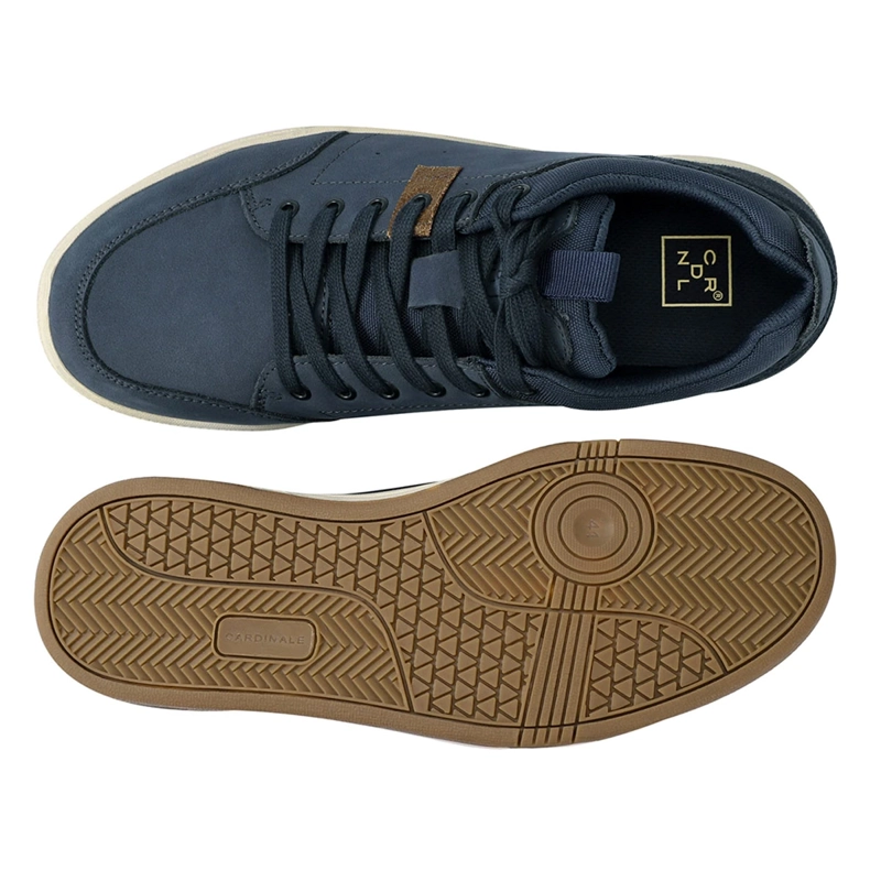 ZAPATILLAS HOMBRE CARDINALE AZUL GUNWALE CUERO - 3