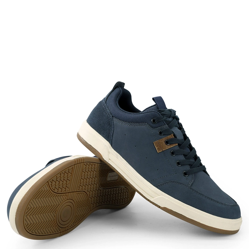 ZAPATILLAS HOMBRE CARDINALE AZUL GUNWALE CUERO - 4