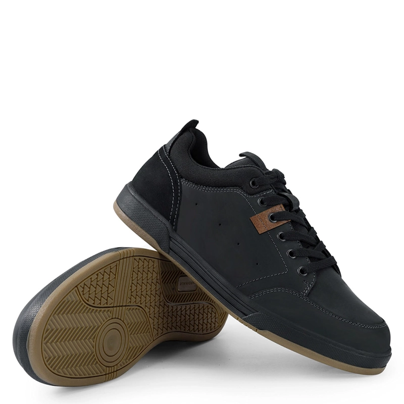 ZAPATILLAS HOMBRE CARDINALE NEGRO GUNWALE CUERO - 5