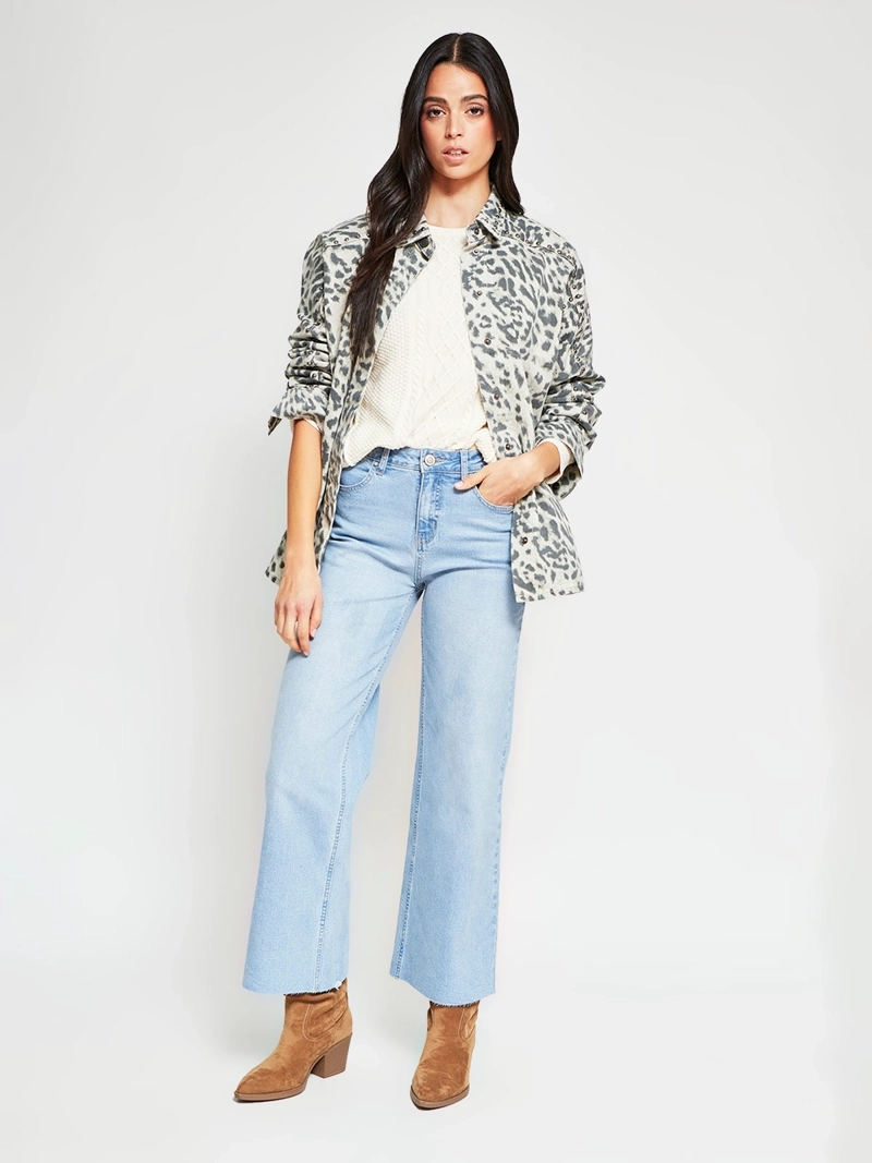 CHAQUETA MUJER BARBADOS ALGODÓN DENIM TACHAS - 5