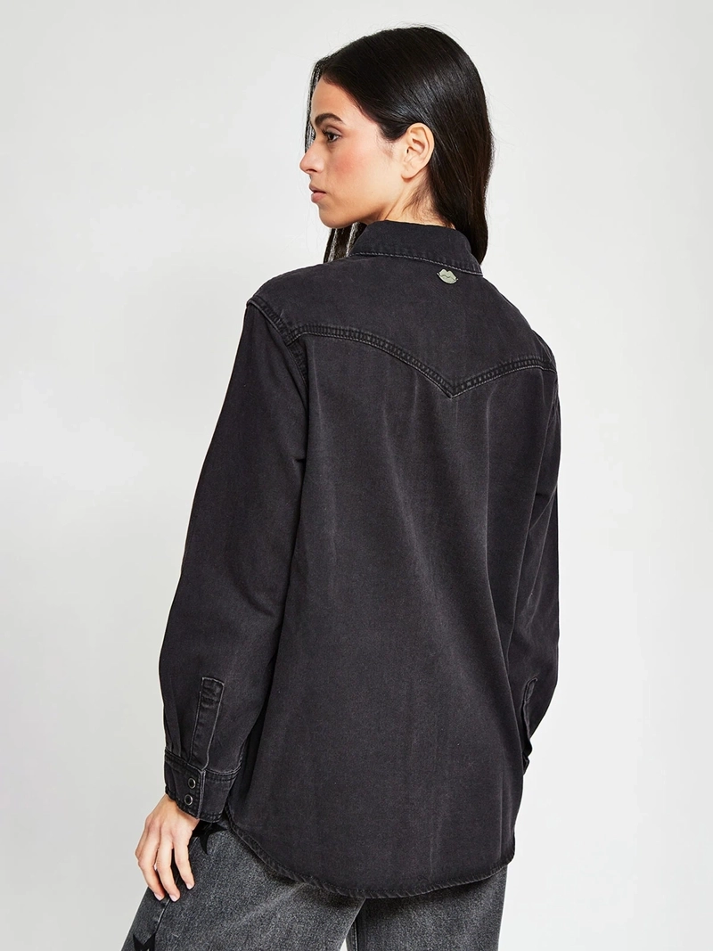 BLUSA MUJER BARBADOS ALGODÓN DENIM - 3