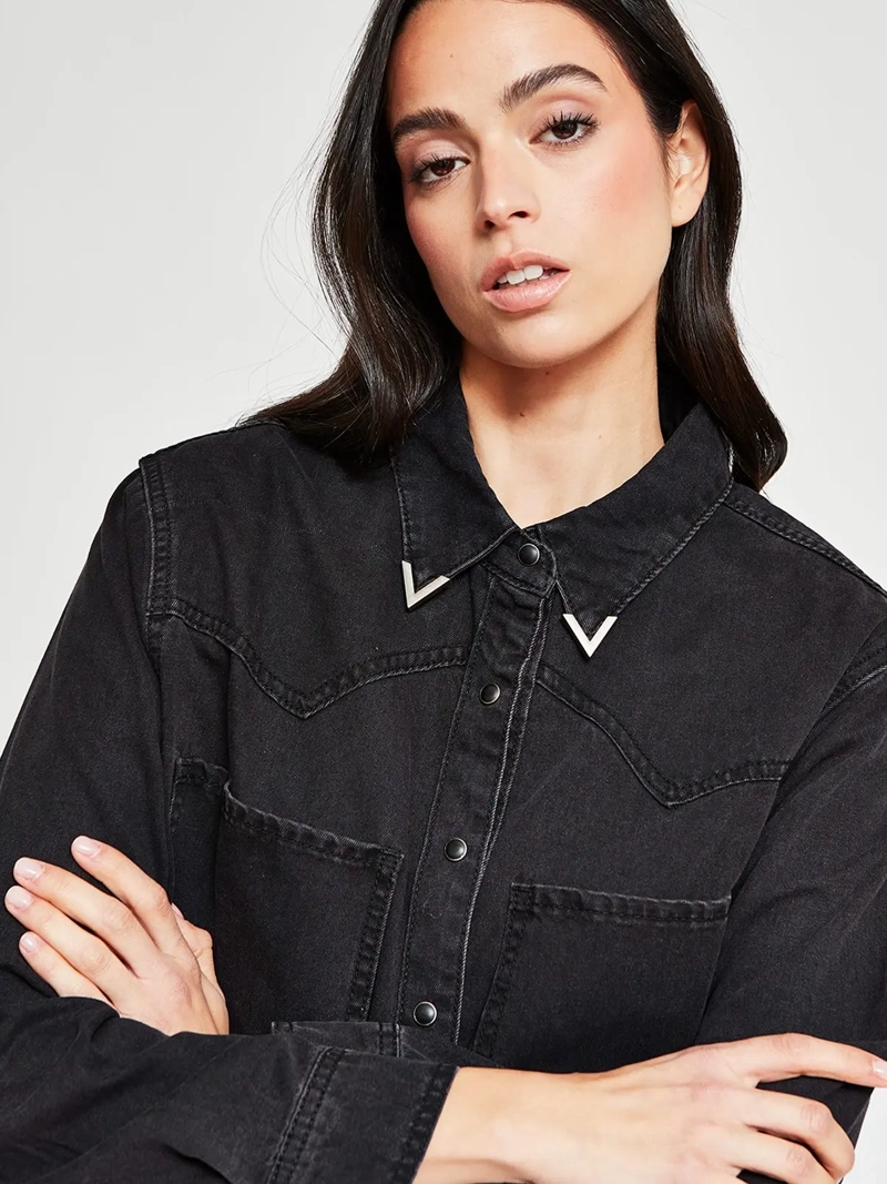 BLUSA MUJER BARBADOS ALGODÓN DENIM - 4