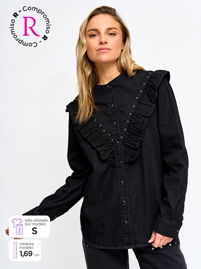 BLUSA MUJER PEPE JEANS ALGODÓN VUELOS - 1