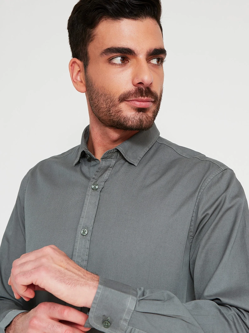CAMISA HOMBRE CACHAREL ALGODÓN MANGA LARGA - 3