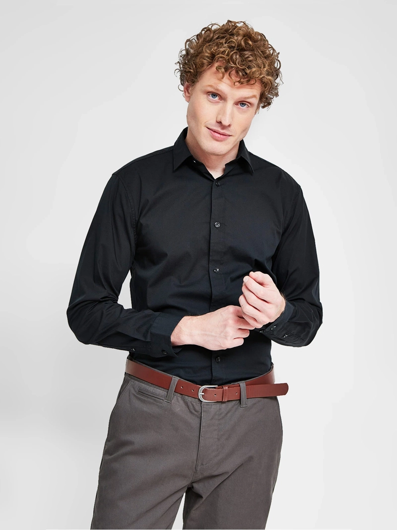 CAMISA HOMBRE MARQUIS ALGODÓN MANGA LARGA SLIM FIT - 1