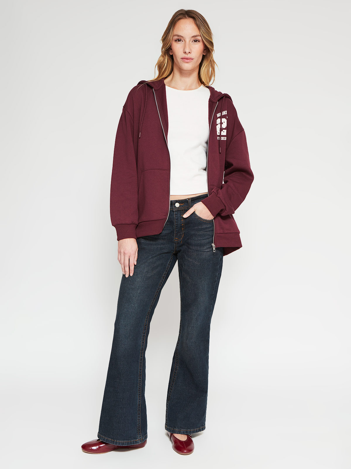 POLERÓN MUJER INDEX ALGODÓN MANGA LARGA OVERSIZE - 4