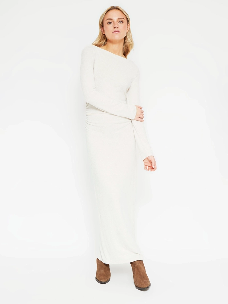 VESTIDO MUJER INDEX LARGO EFECTO CINTURA - 2
