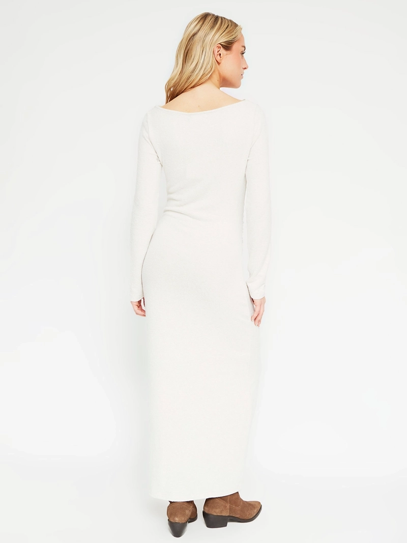 VESTIDO MUJER INDEX LARGO EFECTO CINTURA - 3