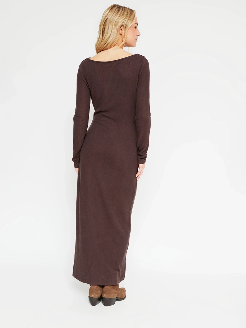 VESTIDO MUJER INDEX LARGO EFECTO CINTURA - 3